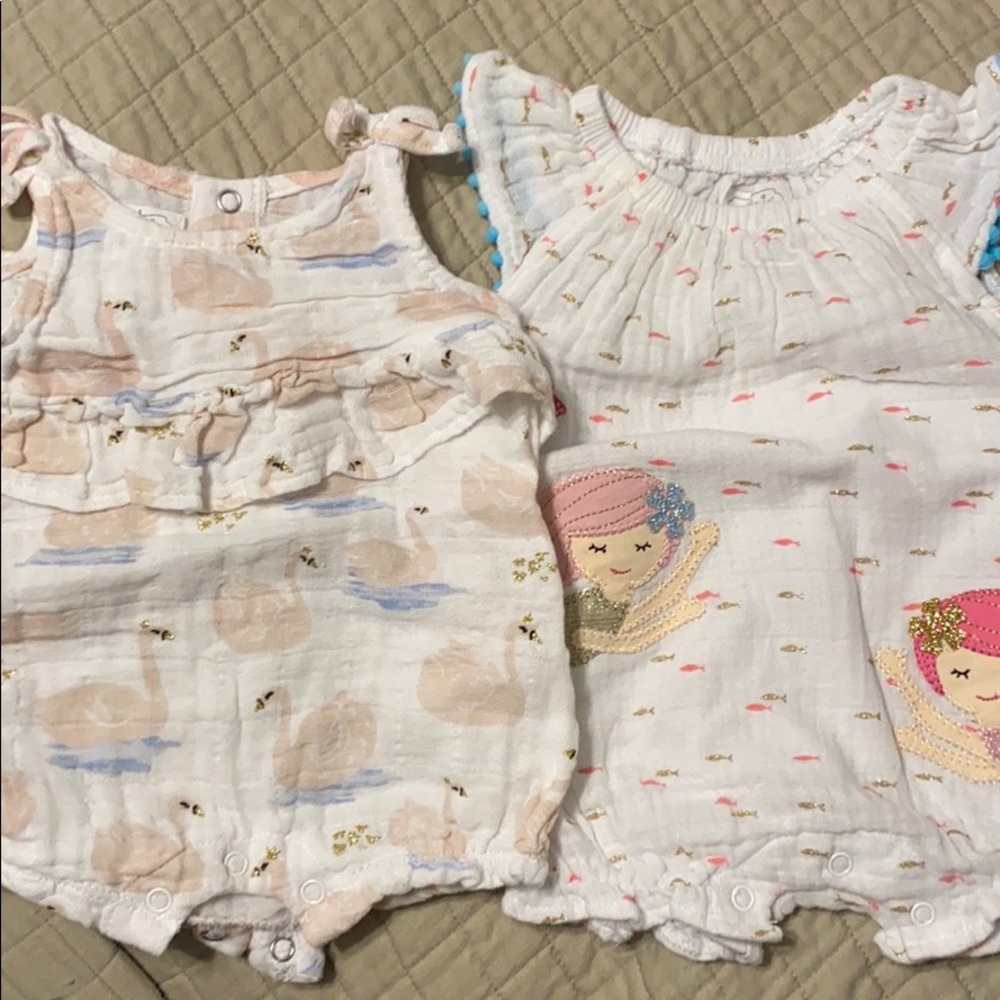 Two one piece outfits